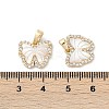 Natural White Shell Butterfly Charms KK-U043-24G-3