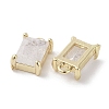 Brass Micro Pave Cubic Zirconia Charms KK-G491-31G-04-2