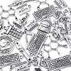 100Pcs 10 Styles Tibetan Style Alloy Pendants TIBEP-CJ0001-92-3