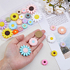 25Pcs 25 Styles Food Grade Eco-Friendly Silicone Focal Beads SIL-DC0001-74-3