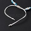 3Pcs 3 Style Natural Shell & Glass Braided Bead Bracelets Set BJEW-B065-07B-6