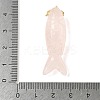 Natural Rose Quartz Carved Pendants G-P599-08G-04-3