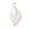 Natural Keshi Pearl Pendants X-PALLOY-JF01932-2