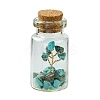 Transparent Glass Wishing Bottle Decoration AJEW-JD00011-02S-1