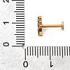 F136 Titanium Pave Cubic Zirconia Fruit Internally Threaded Labrets ME-CBA9828-06C-G-5