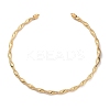 6.5mm Twist Iron Chain Necklaces NJEW-G163-01KCG-4