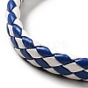 PU Imitation Leather Braided Cord Bracelets for Women LS-BJEW-M290-01G-4