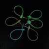 Luminous Silicone Cable Zip Ties AJEW-P104-01D-1
