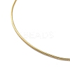 PVD Vacuum Plating 304 Stainless Steel Round Snake Chain Necklace with Lobster Claw Clasps STAS-P045-11G-A-2