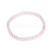 Faceted Glass Rondelle Beads Stretch Bracelet for Kid BJEW-JB06807-25-1