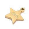 304 Stainless Steel Charms SA-CBA2714-01D-G-2
