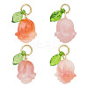 4Pcs Natural Agate Pendants G-OC0005-53-1