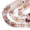 Natural Red Hematoid Quartz/Ferruginous Quartz Beads Strands X-G-H292-A07-01-4