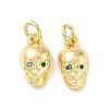 Brass Micro Pave Cubic Zirconia Charms KK-E797-01D-G-1