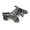 Dog Shape Rhinestone Brooches JEWB-S030-05-2