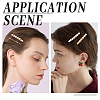 DIY Imitation Pearl Beaded Iron Alligator Hair Clips Making Kit DIY-PH0008-28-3