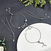 12Pcs 304 Stainless Steel Rolo Chain Slider Bracelet Making AJEW-NB0003-63-6