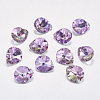 Faceted K9 Glass Rhinestone Charms RGLA-F053-C-001VL-1