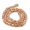 Electroplate Transparent Glass Beads Strands GLAA-C029-03A-07-2