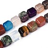 Natural & Synthetic Mixed Stone Beads Strands G-T142-77-4
