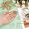 50Pcs Alloy Cover U Shaped Buckles FIND-FH0011-64G-3