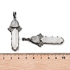 Natural Quartz Crystal Sword Big Pendants G-Q163-08AS-01-3