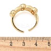 Brass Micro Pave Clear Cubic Zirconia Cuff Finger Rings for Women RJEW-B112-05G-5