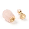 Faceted Natural Rose Quartz Pendants G-H252-A04-3
