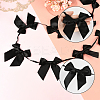 2Pcs Cloth Bowknot Hanging Banner for Christmas Tree Decoration AJEW-SP0002-82A-3