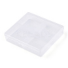Rectangle Transparent Plastic Bead Containers CON-N013-02-4