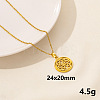 201 Stainless Steel Trinity Knot Pendant Necklaces FS-WG515A3-04-1