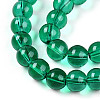 Baking Paint Transparent Glass Beads Strands DGLA-N006-8mm-09-3