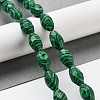 Synthetic Malachite Beads Strands G-P520-C17-01-2