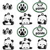 14Pcs 6 Styles Alloy Enamel Pendants ENAM-FS0002-60-1