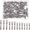 40Pcs 4 Style Brass Fishing Quick Change Clip FIND-FH0004-43-1