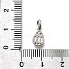 Brass Micro Pave Cubic Zirconia Charms KK-P295-33P-3