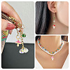 8Pcs 4 Styles Real 18K Gold Plated Rack Plating Brass Enamel Charms FIND-TA0006-02-8