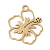 Manual Polishing 201 Stainless Steel Pendants STAS-M058-05G-1