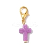 Acrylic Cross Pendant Decoration HJEW-JM01999-4