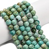 Natural Peruvian Turquoise(Jasper) Beads Strands G-L642-B08-8mm-1