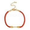Braided Nylon Cord Bracelet Making MAK-L043-01G-11-1