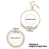 2Pcs 2 Styles Brass Cubic Zirconia Cup Chain Fashionable and Elegant Bracelets Sets ZI9900-1