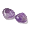 Natural Amethyst European Beads G-C252-01J-2