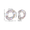 Transparent Acrylic Linkings Rings PACR-N010-038A-01-3