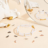 24Pcs 4 Colors Rack Plating Brass Pave Clear Cubic Zirconia Connector Charms KK-GA0001-35-5
