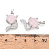 Brass Micro Pave Cubic Zirconia Pendants KK-N264-08P-3