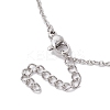 Natural Clam Shell & Imitation Pearl Pendant Necklaces NJEW-JN05006-6