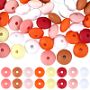 96Pcs 12 Colors Food Grade Eco-Friendly Silicone Abacus Beads SIL-SC0001-87B-1