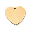 Ion Plating(IP) 304 Stainless Steel Pendants STAS-F271-06D-G-2