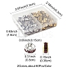 120Pcs 2 Colors Brass Rhinestone Spacer Beads RB-FS0001-05A-4